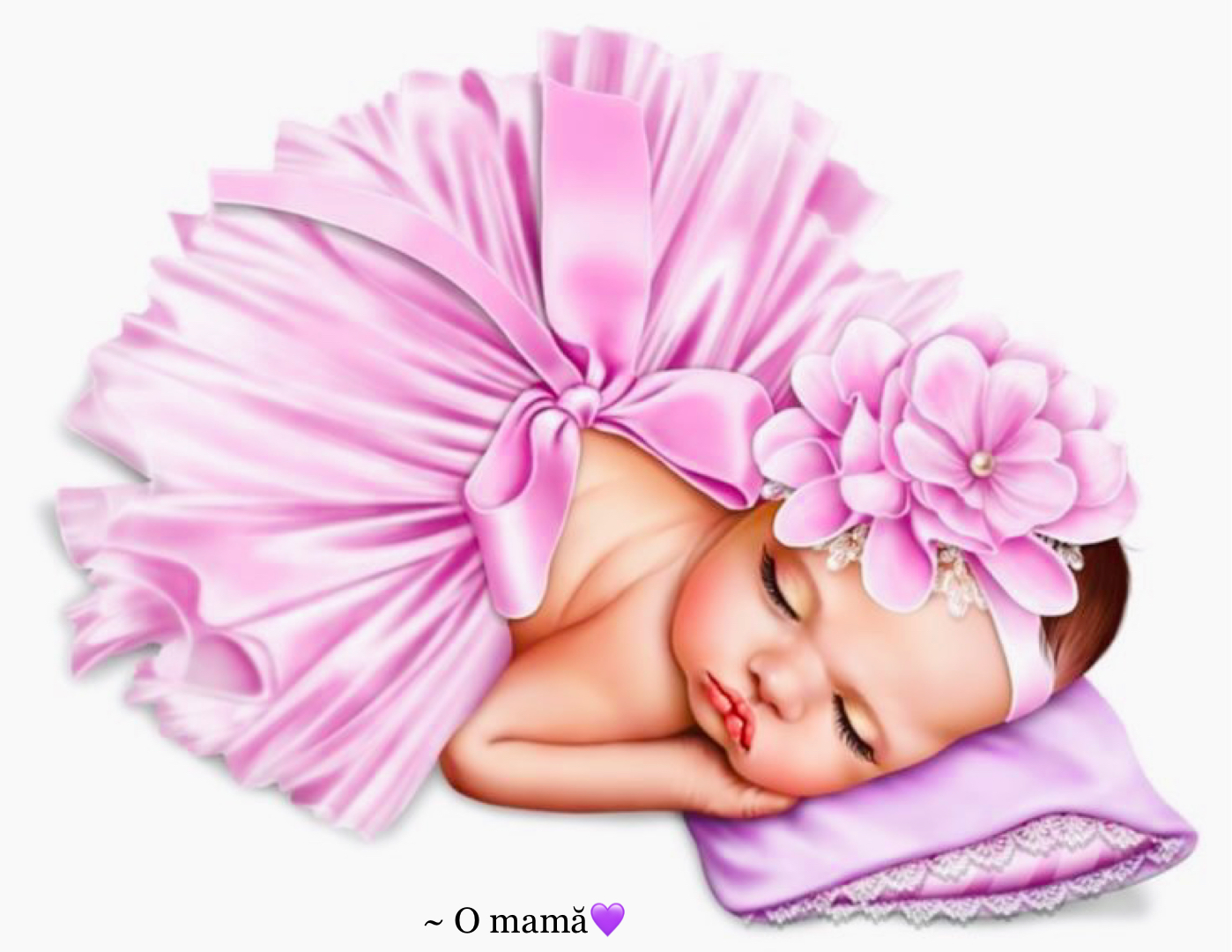 Fetița mea este cea mai frumoasă floare!